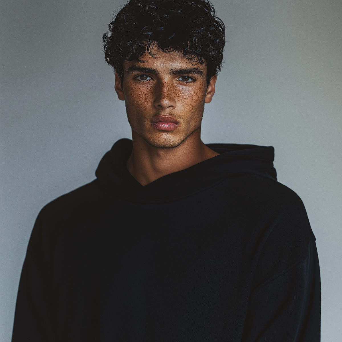 Oversized  Unisex black hoodie - RESILIENCE