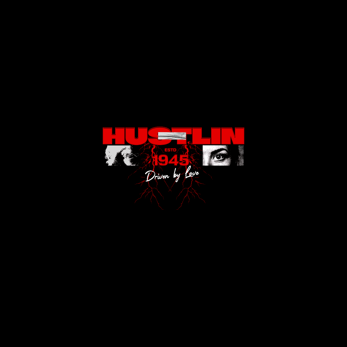 Oversized Unisex black hoodie - HUSLIN